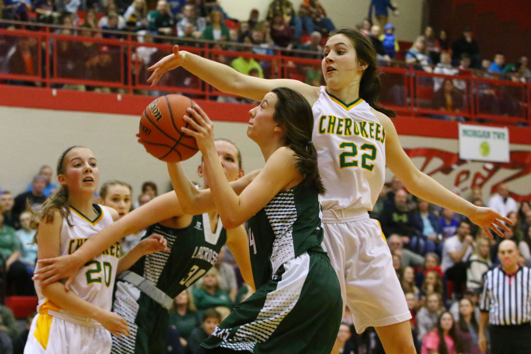 Porter County Conference Tournament Finals: LaCrosse vs. Morgan Township girls basketball